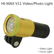 Hi-max V11 luces de buceo recargables para la venta al por mayor